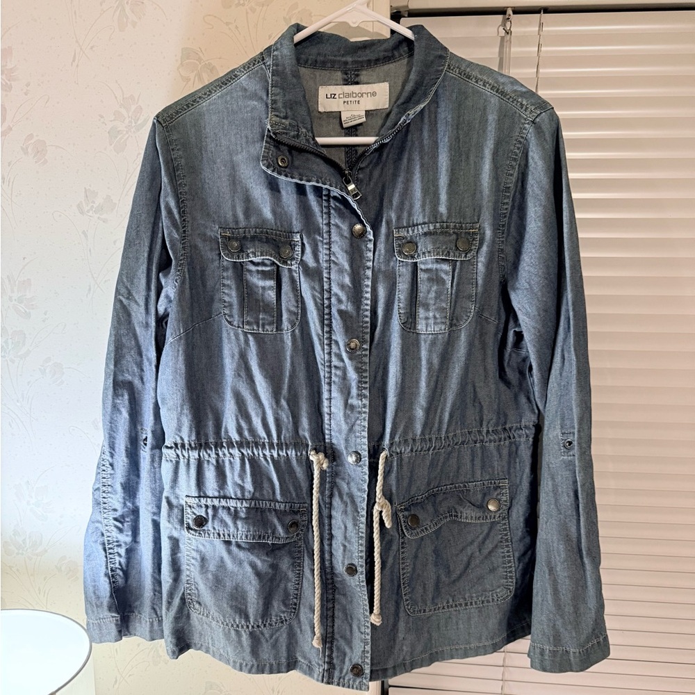 Liz Claiborne Women's Blue Utility Jacket